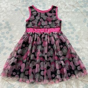 Pink Sanrio HELLO KITTY Sequin Waist Tulle Party Dress